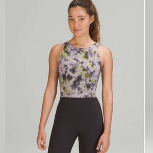 Lululemon Align High-Neck Tank TopRadial Tie Dye Mauve Grey Multi